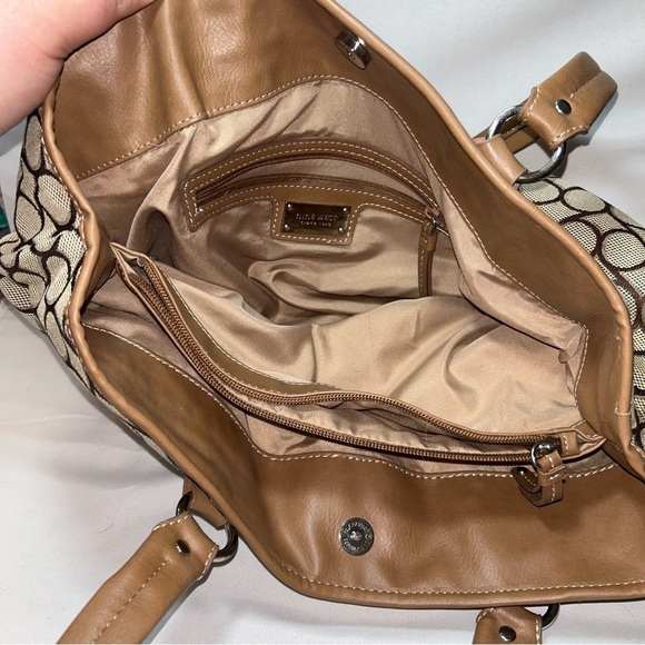 Nine West over the shoulder Stylish Tan and Brown Women's Bag - Picture 5 of 5